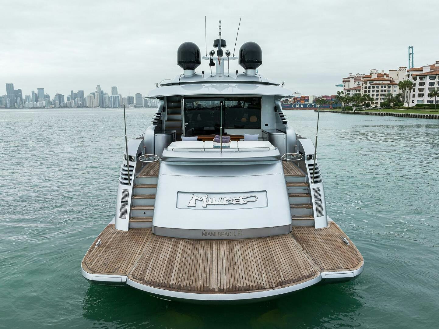 a boat on the water aboard MIURA Yacht for Sale