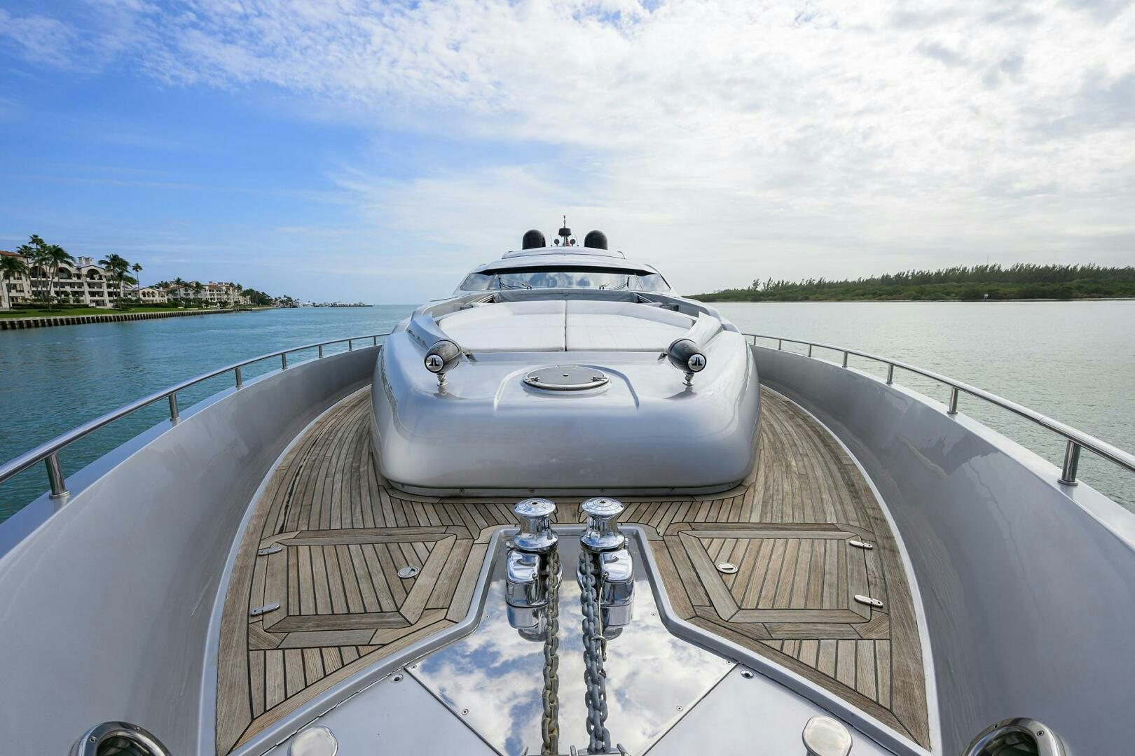 a boat on a body of water aboard MIURA Yacht for Sale
