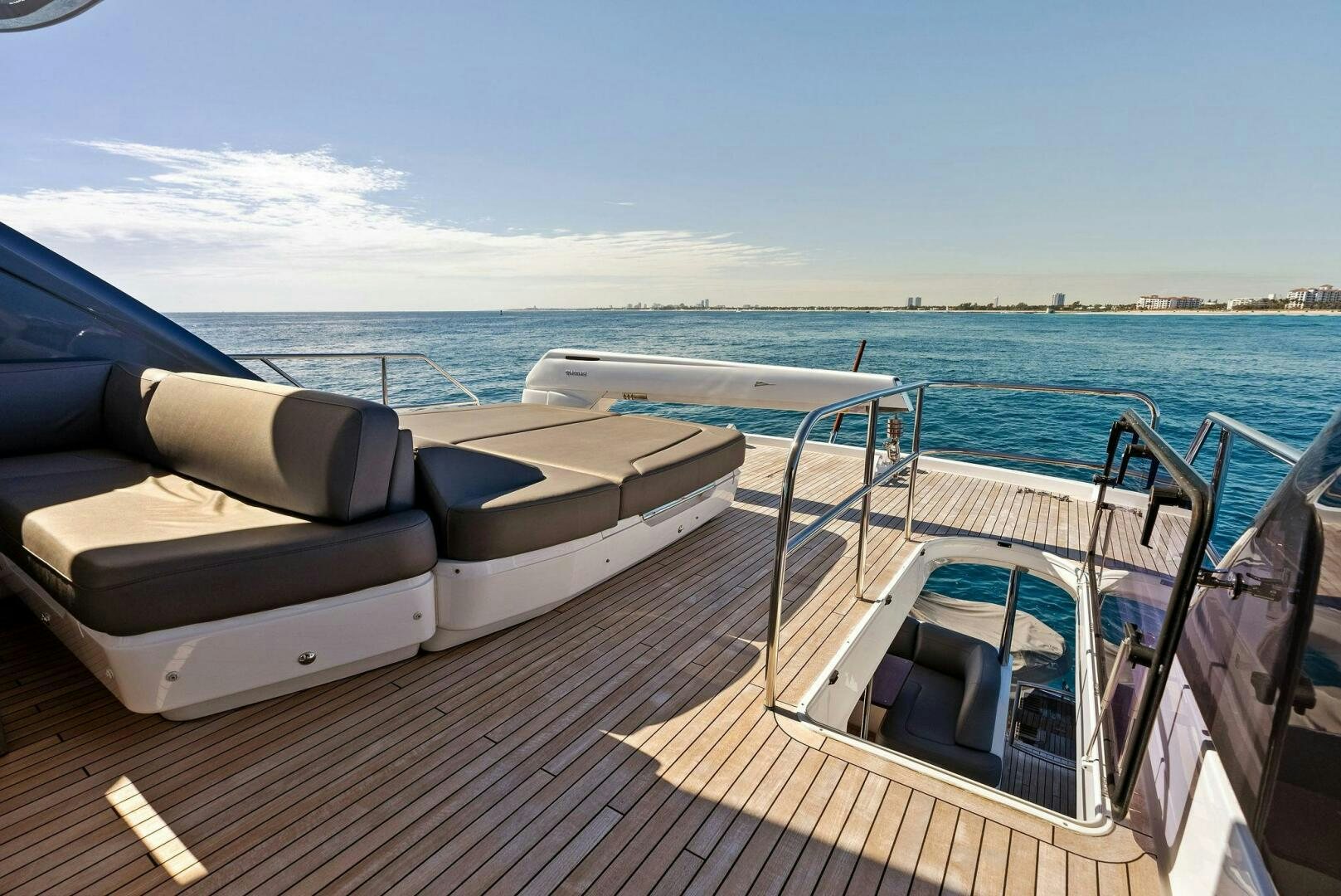 a boat on the water aboard AMICI Yacht for Sale