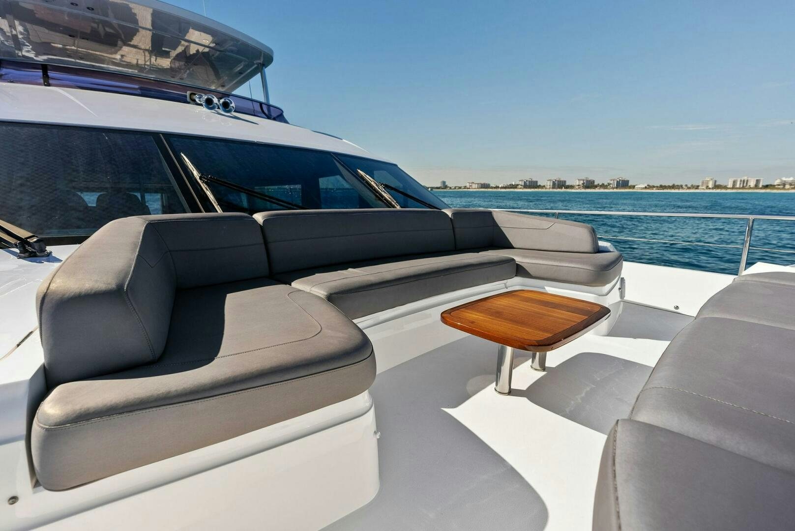 the interior of a boat aboard AMICI Yacht for Sale