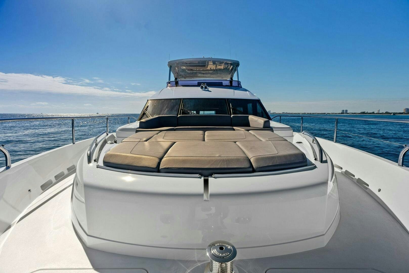 a boat on the water aboard AMICI Yacht for Sale