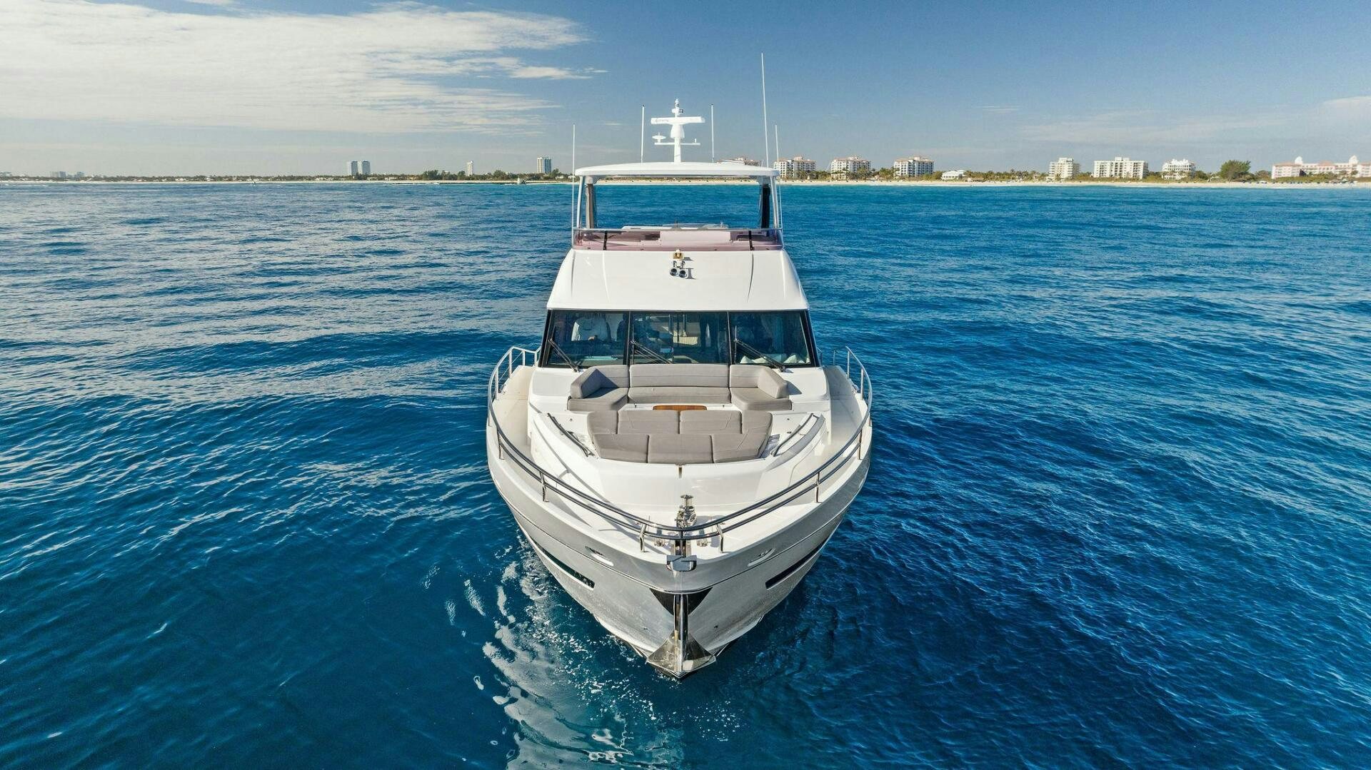 a boat in the water aboard AMICI Yacht for Sale
