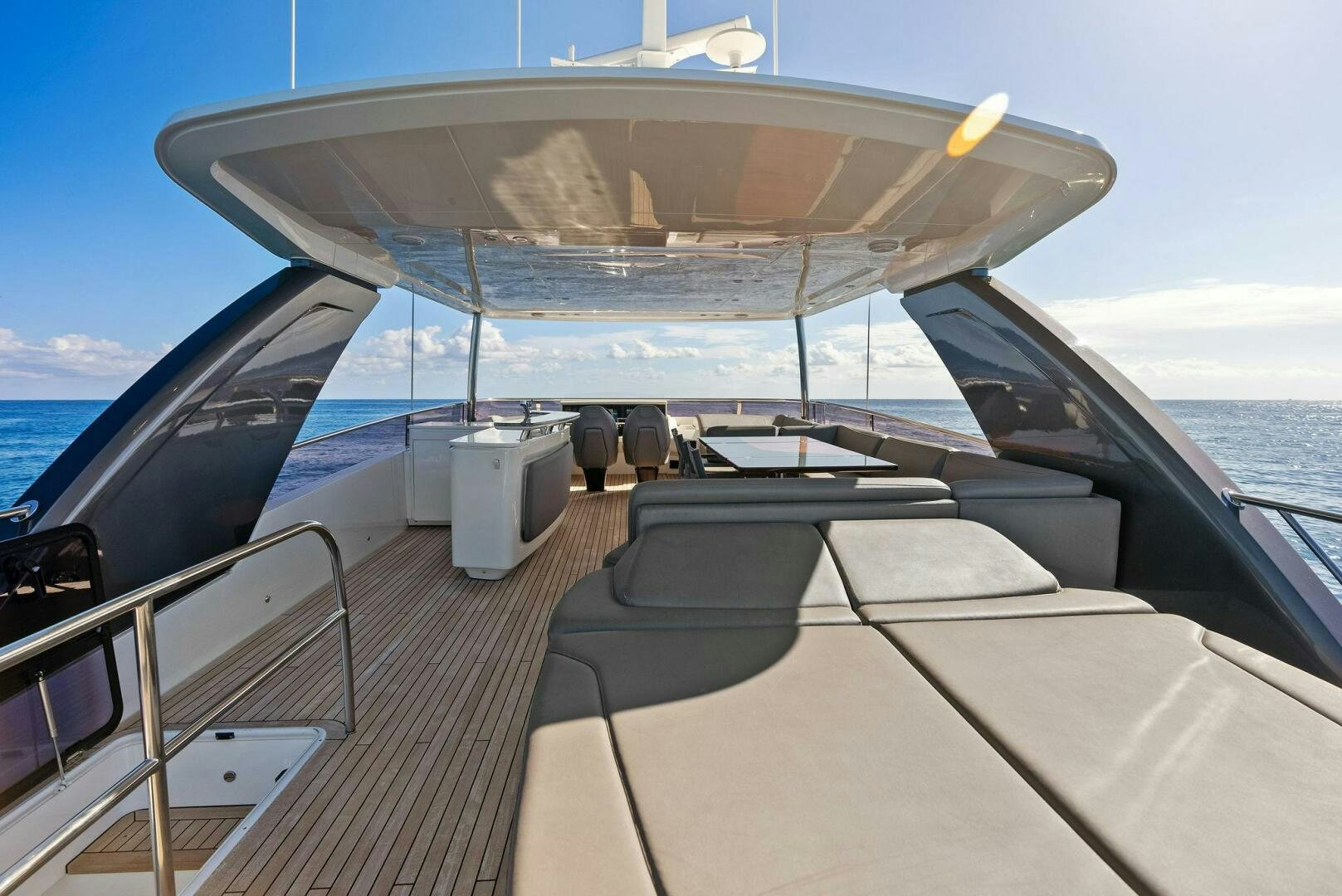 a boat on the water aboard AMICI Yacht for Sale