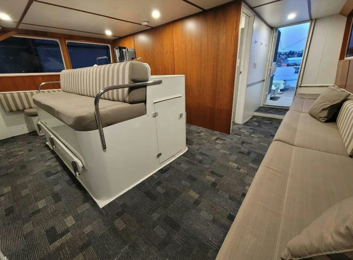 a room with a bed and a couch aboard GOLDEN EAGLE Yacht for Sale