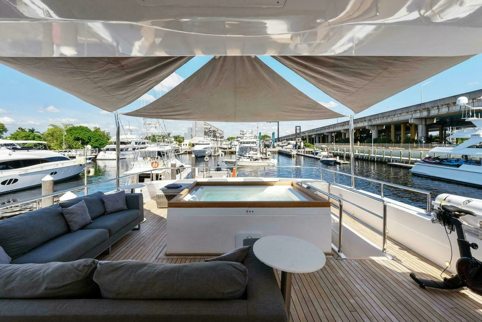 a boat on the water aboard PRINCESS LONA Yacht for Sale