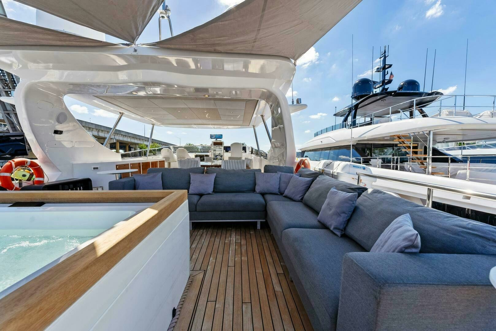 a boat on a body of water aboard PRINCESS LONA Yacht for Sale