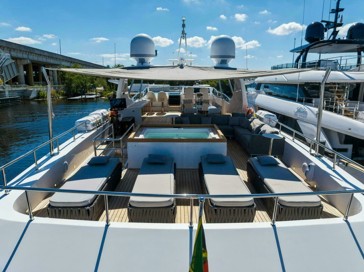 a deck of a boat aboard PRINCESS LONA Yacht for Sale