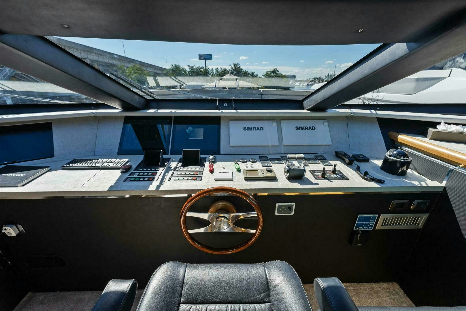 inside of a car aboard PRINCESS LONA Yacht for Sale