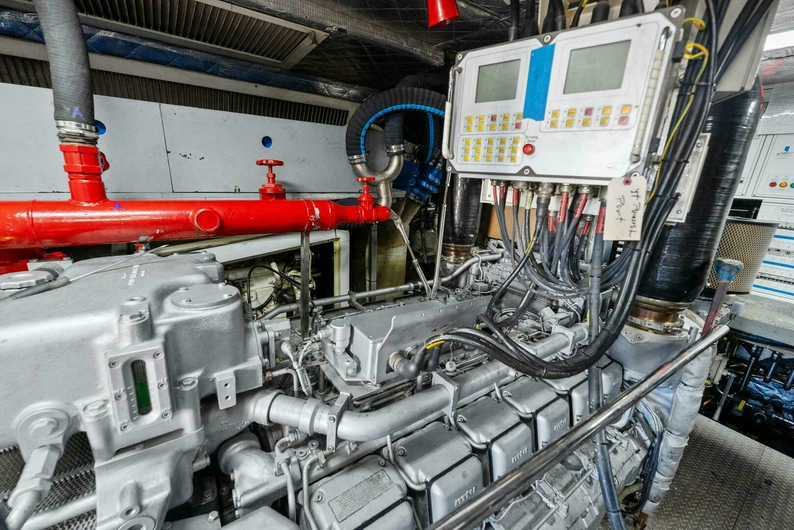 a machine with a large machine aboard PRINCESS LONA Yacht for Sale