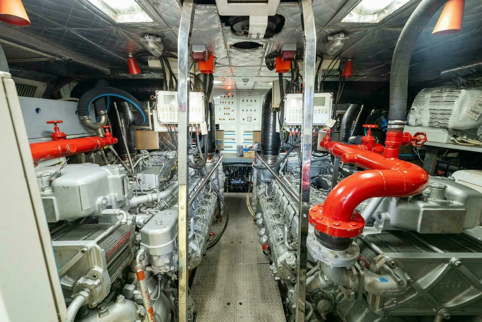 a factory with machinery aboard PRINCESS LONA Yacht for Sale