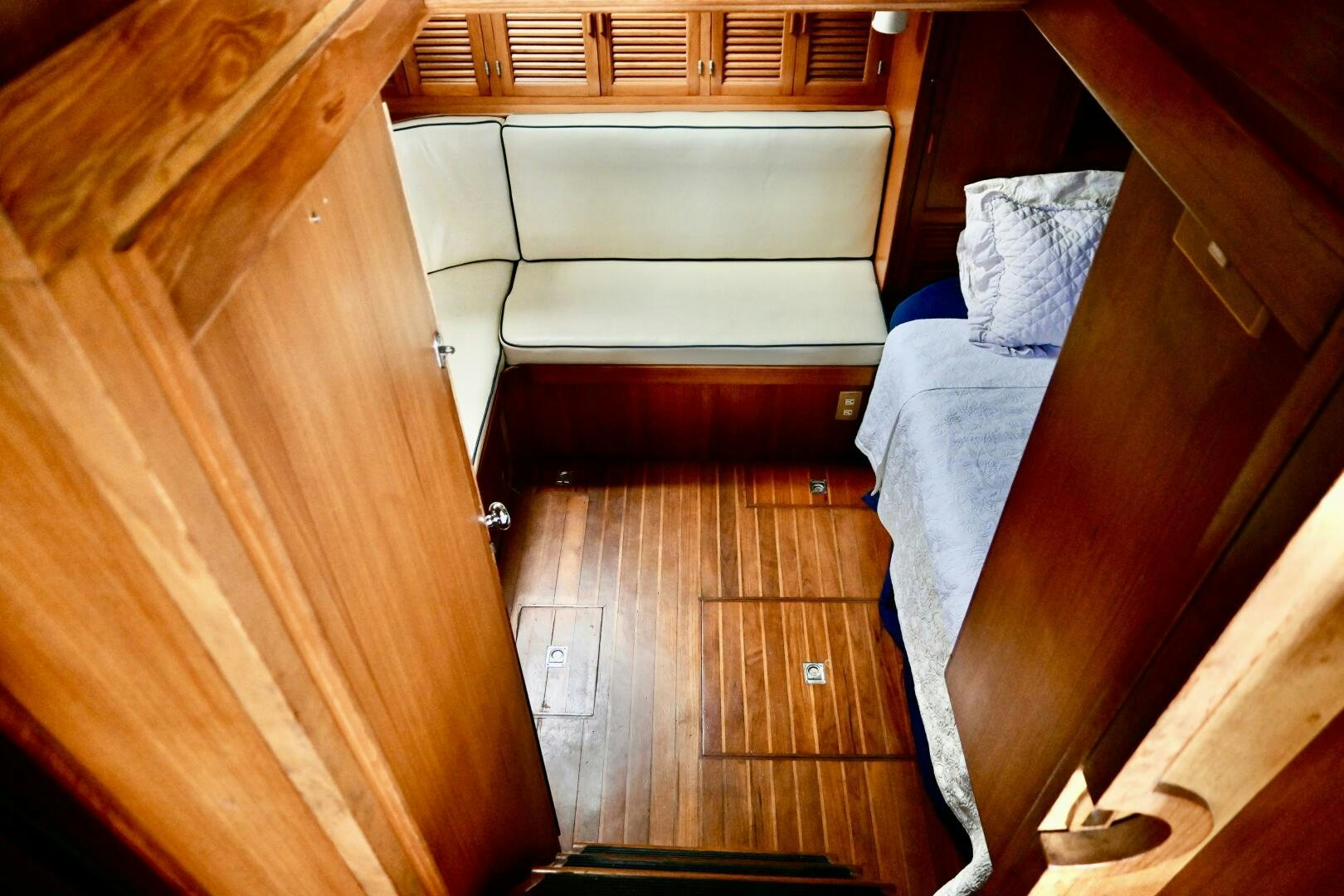 a room with bunk beds aboard LITTLE BAYOU Yacht for Sale