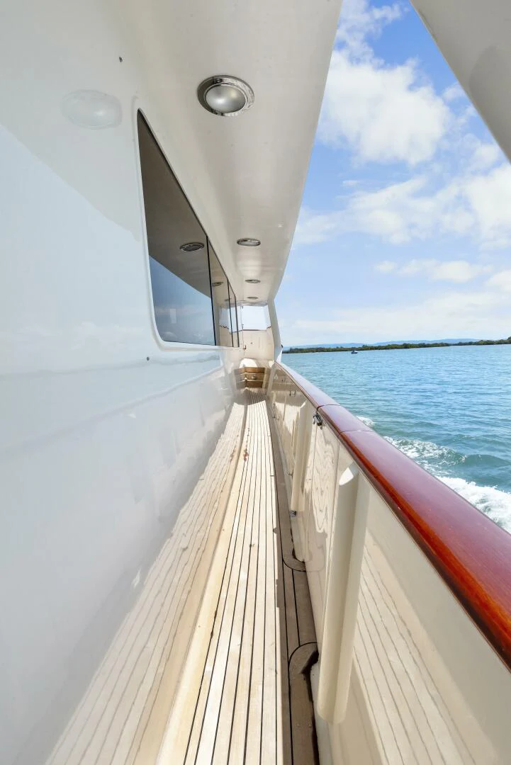 a boat on the water aboard HUNTRESS Yacht for Sale