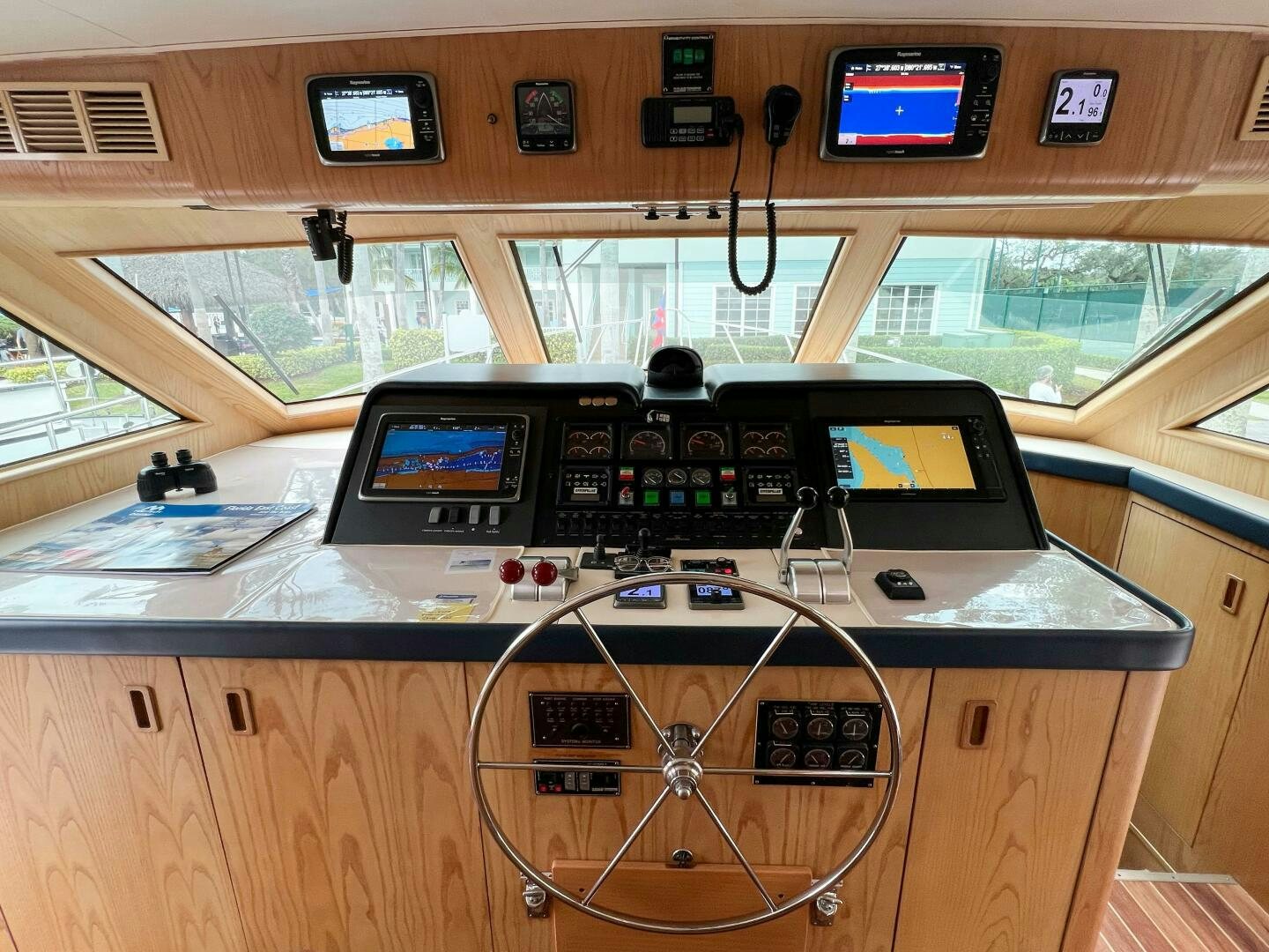 a control panel in a room aboard AT EASE Yacht for Sale