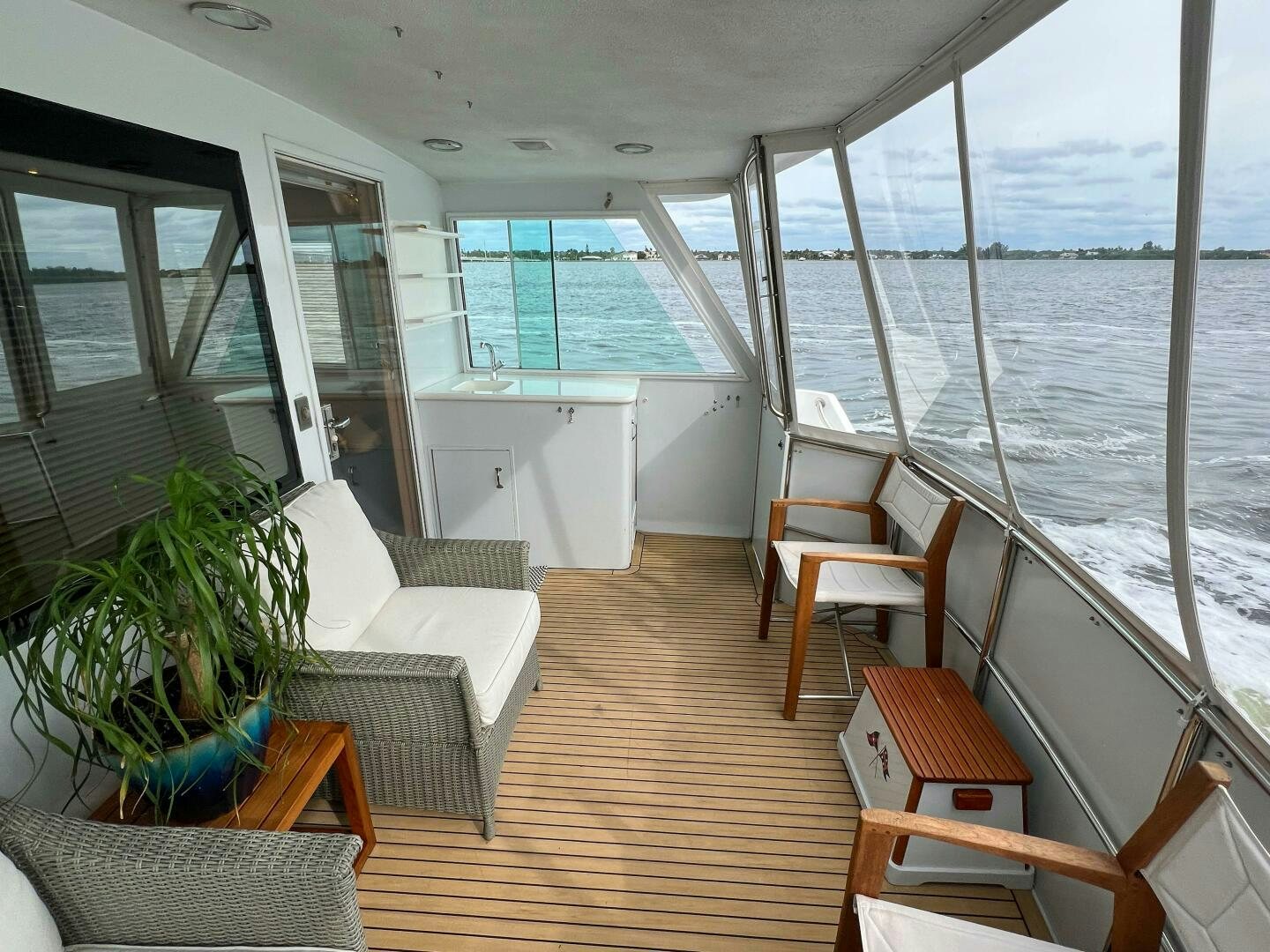 a boat on the water aboard AT EASE Yacht for Sale