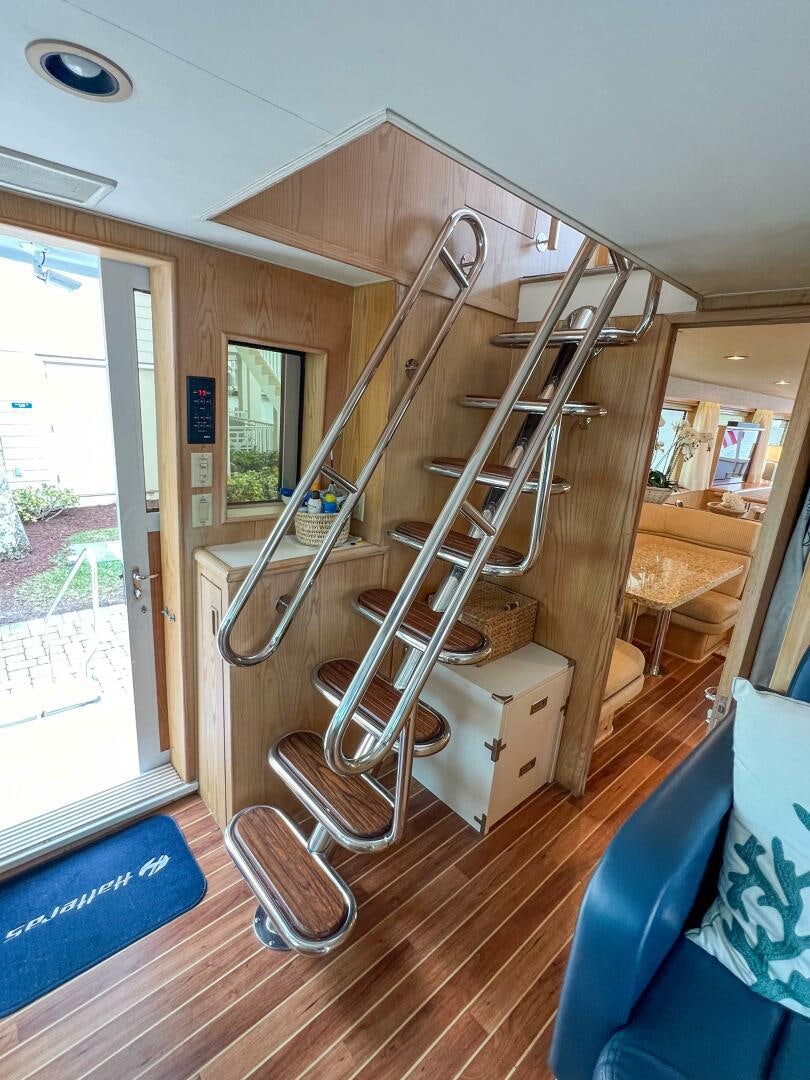 a ladder in a room aboard AT EASE Yacht for Sale