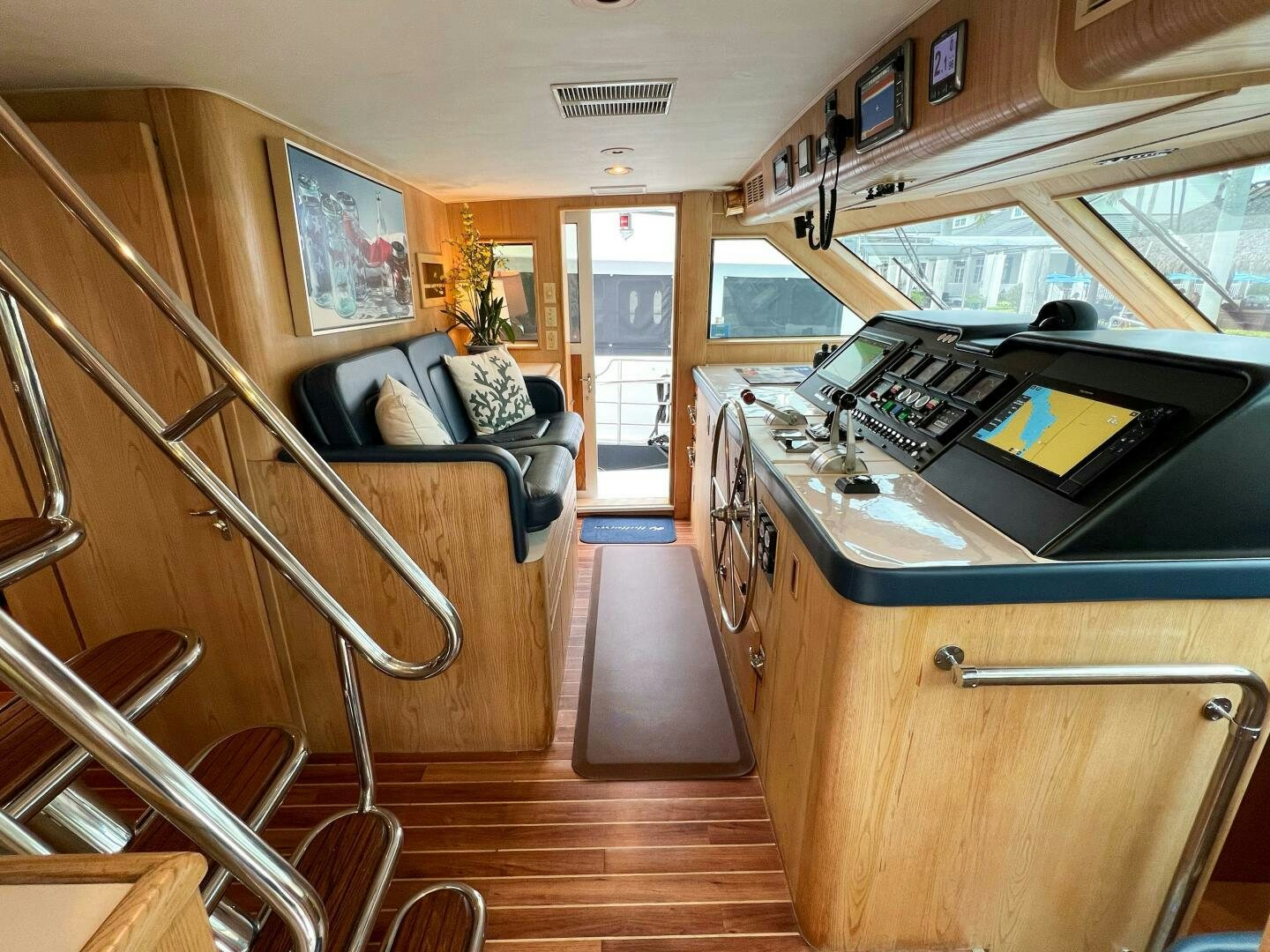 inside of a boat aboard AT EASE Yacht for Sale