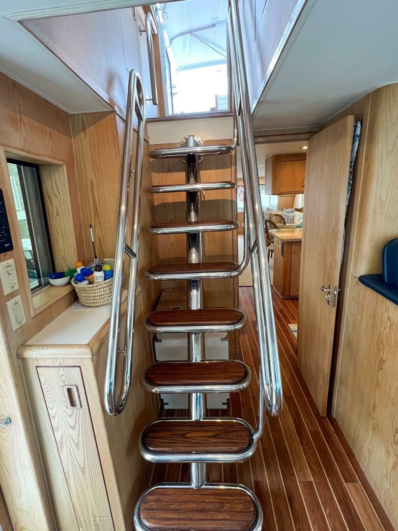 a ladder in a room aboard AT EASE Yacht for Sale
