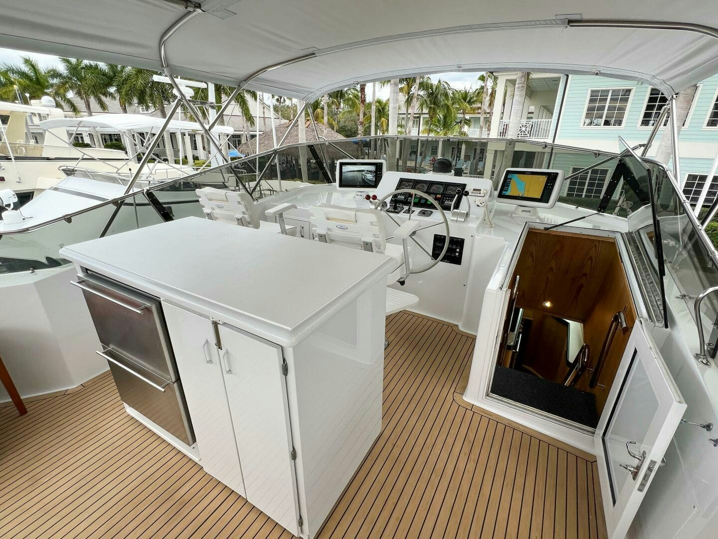 a room with several white machines aboard AT EASE Yacht for Sale