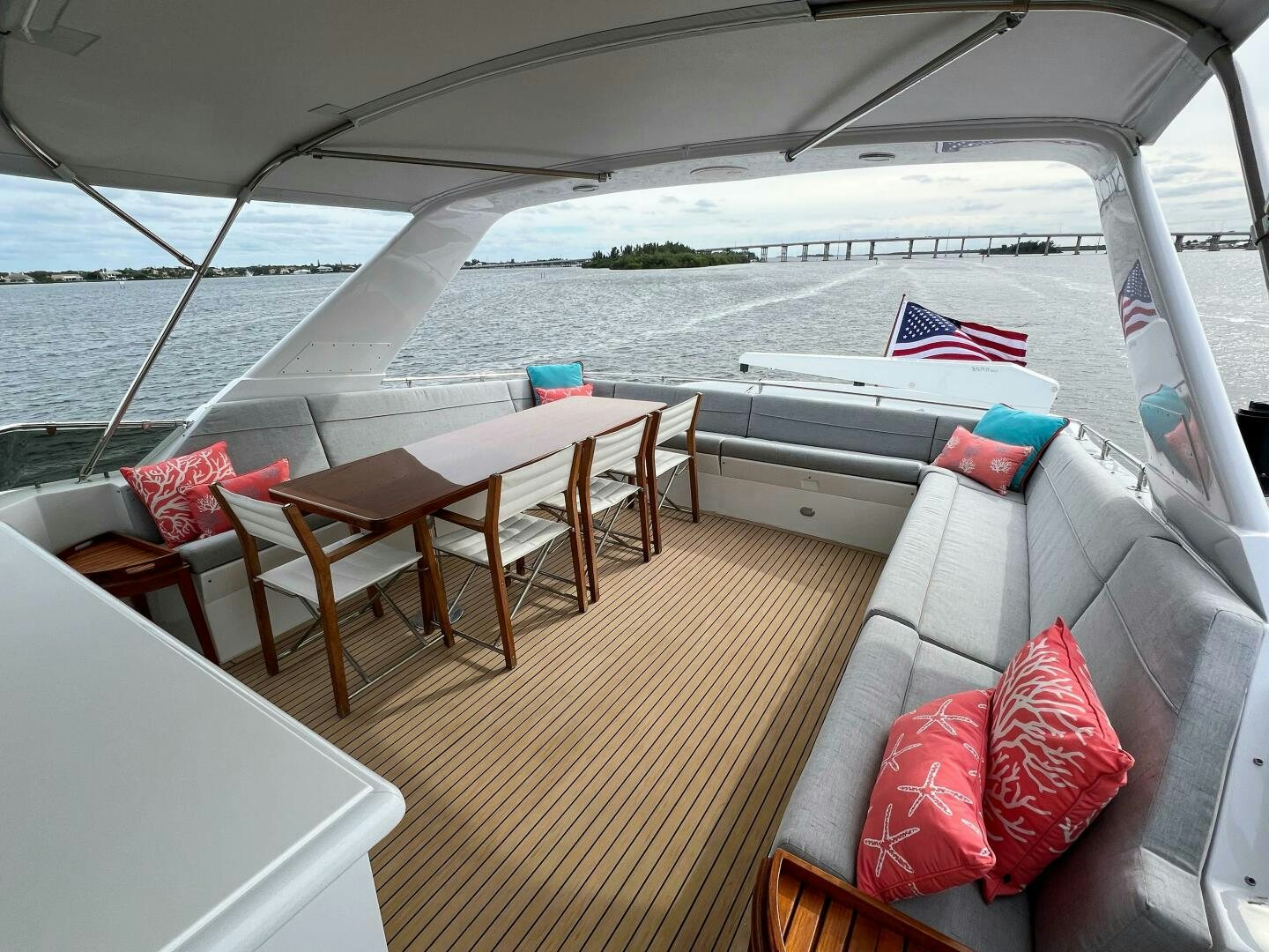 a boat on the water aboard AT EASE Yacht for Sale