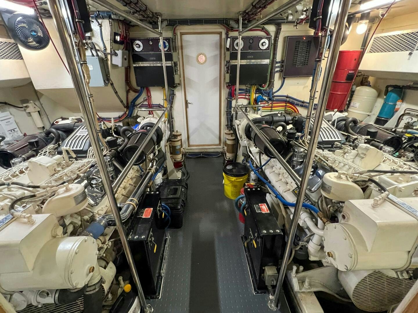 inside of a factory aboard AT EASE Yacht for Sale