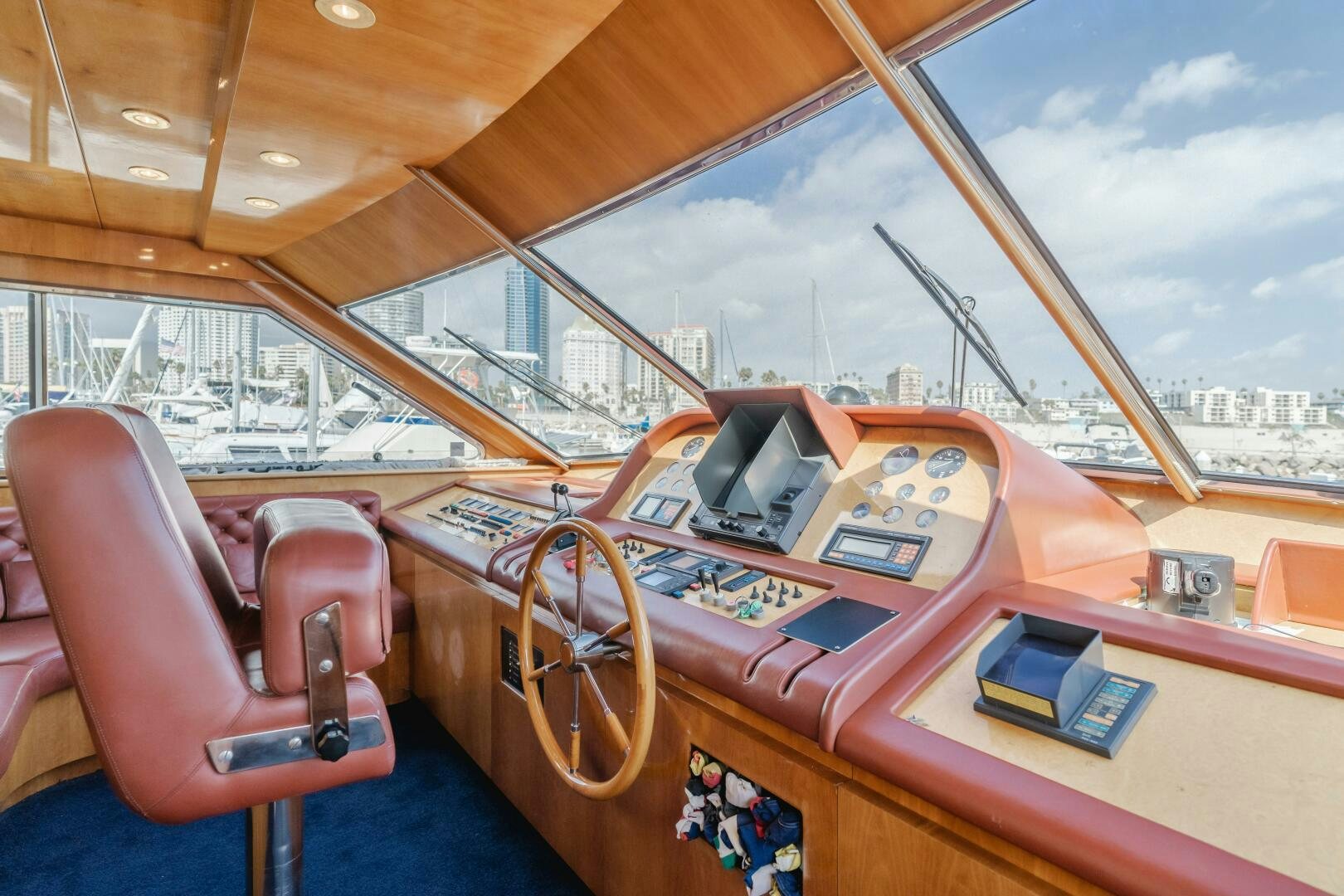 a cockpit of a plane aboard C LADY Yacht for Sale