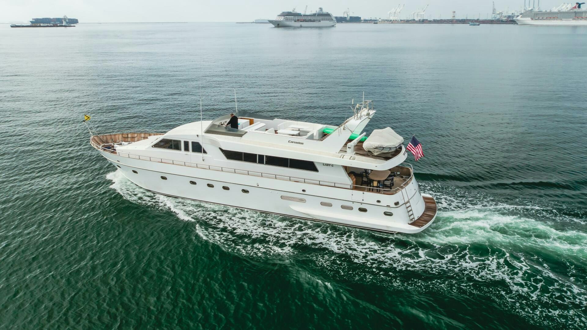 a boat in the water aboard C LADY Yacht for Sale