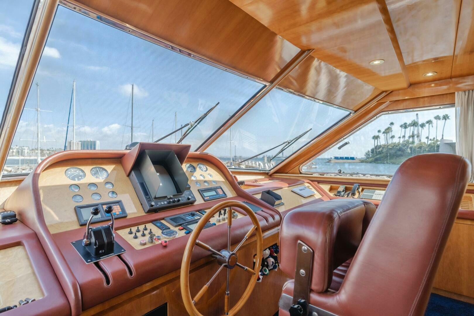 a cockpit of a plane aboard C LADY Yacht for Sale