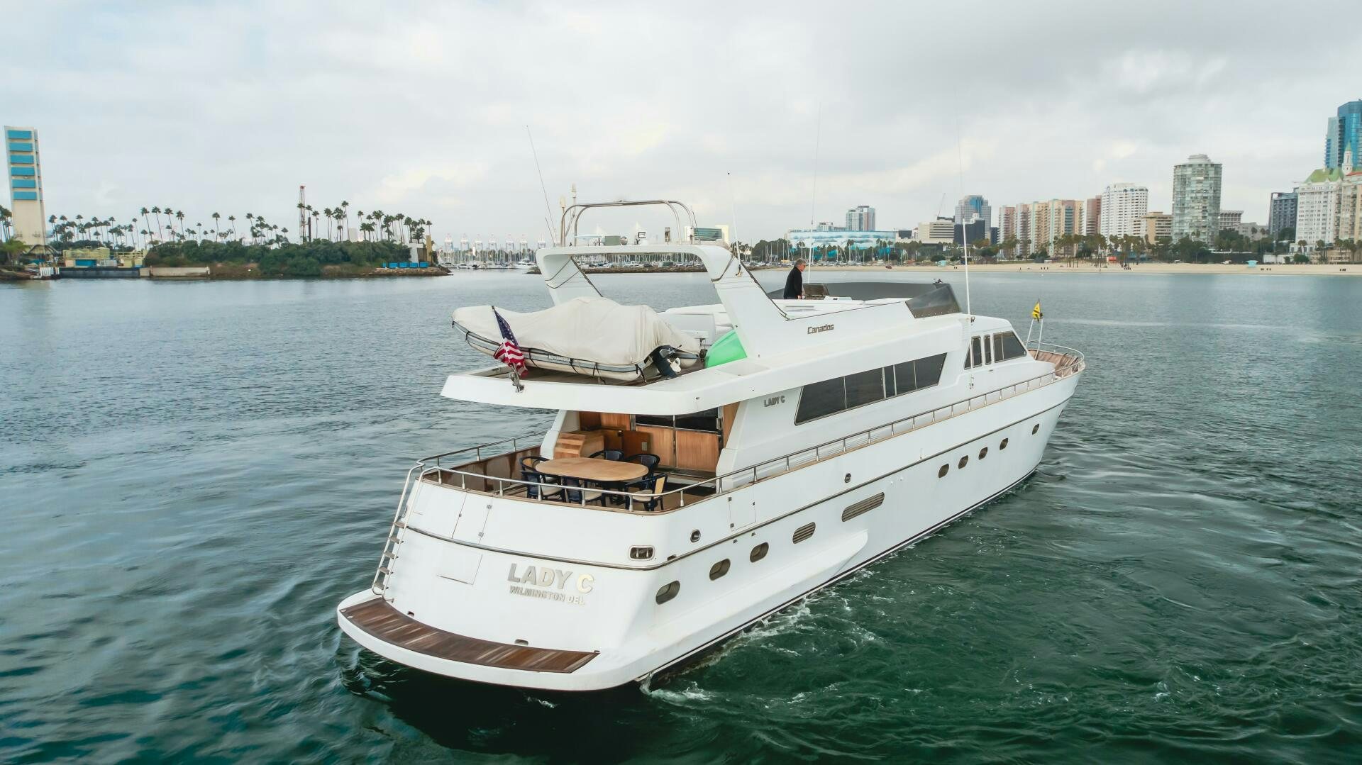 a boat in the water aboard C LADY Yacht for Sale
