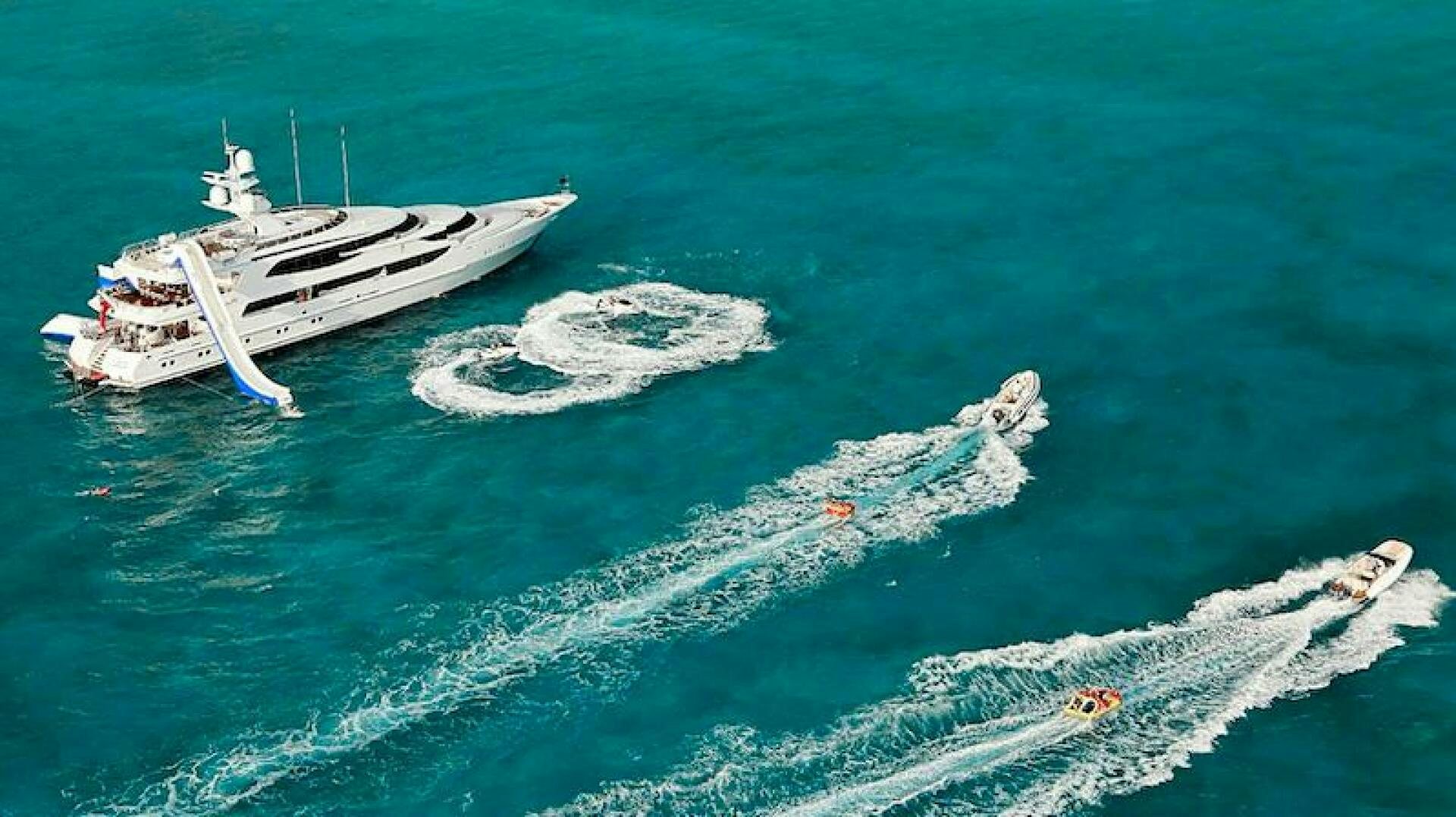 a boat on the water aboard JOY Yacht for Sale