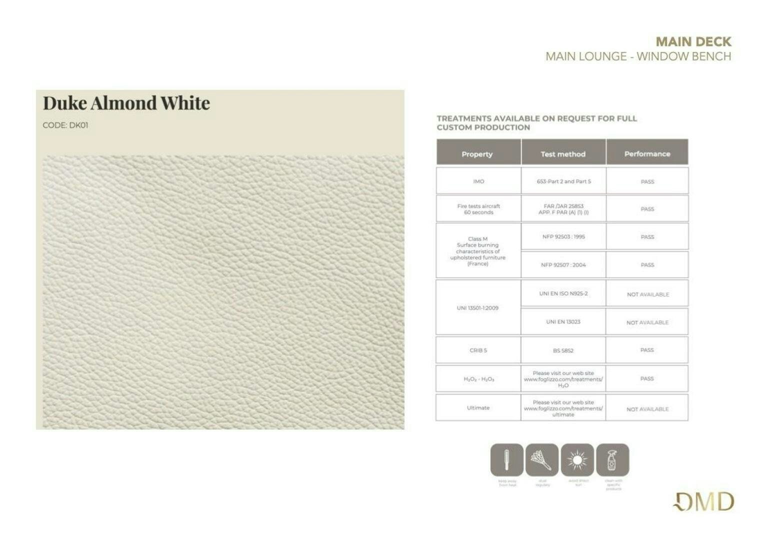 table aboard JOY Yacht for Sale