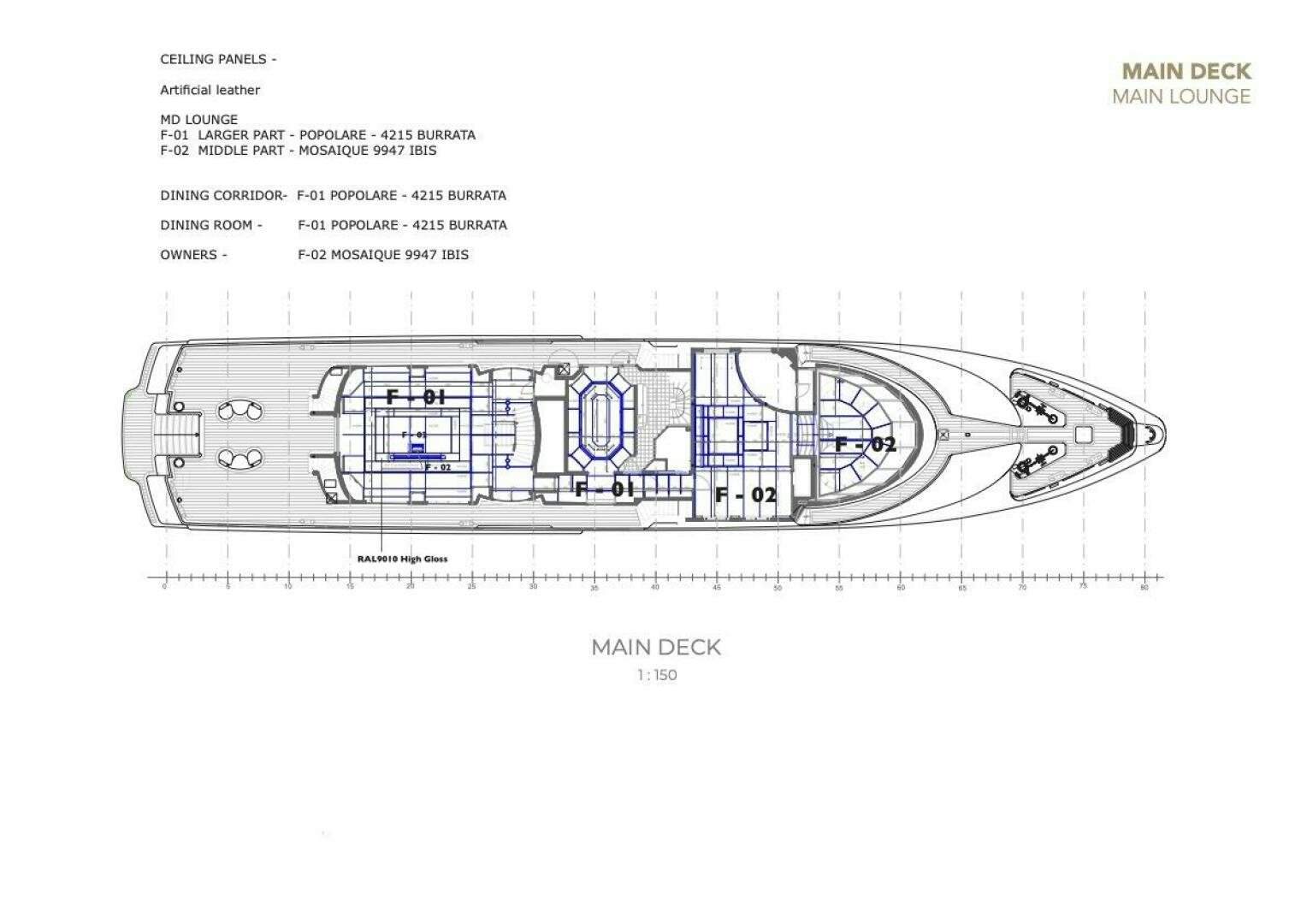 diagram aboard JOY Yacht for Sale