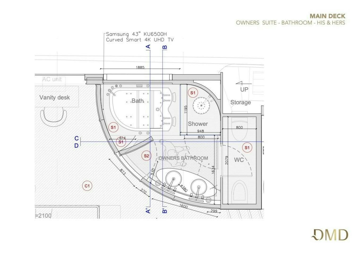 diagram, engineering drawing aboard JOY Yacht for Sale