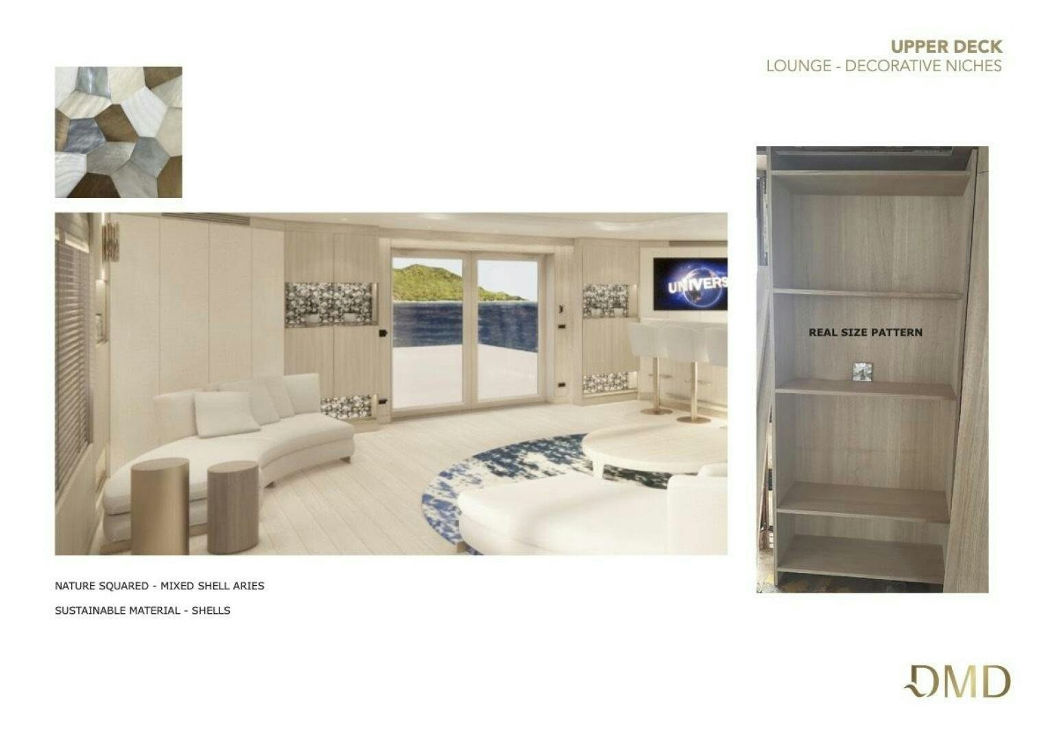 a room with a bed and a tv aboard JOY Yacht for Sale