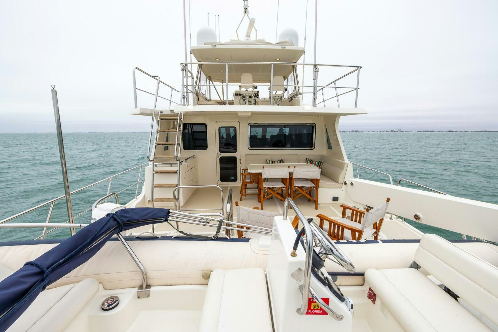 a boat on the water aboard INDIGO Yacht for Sale