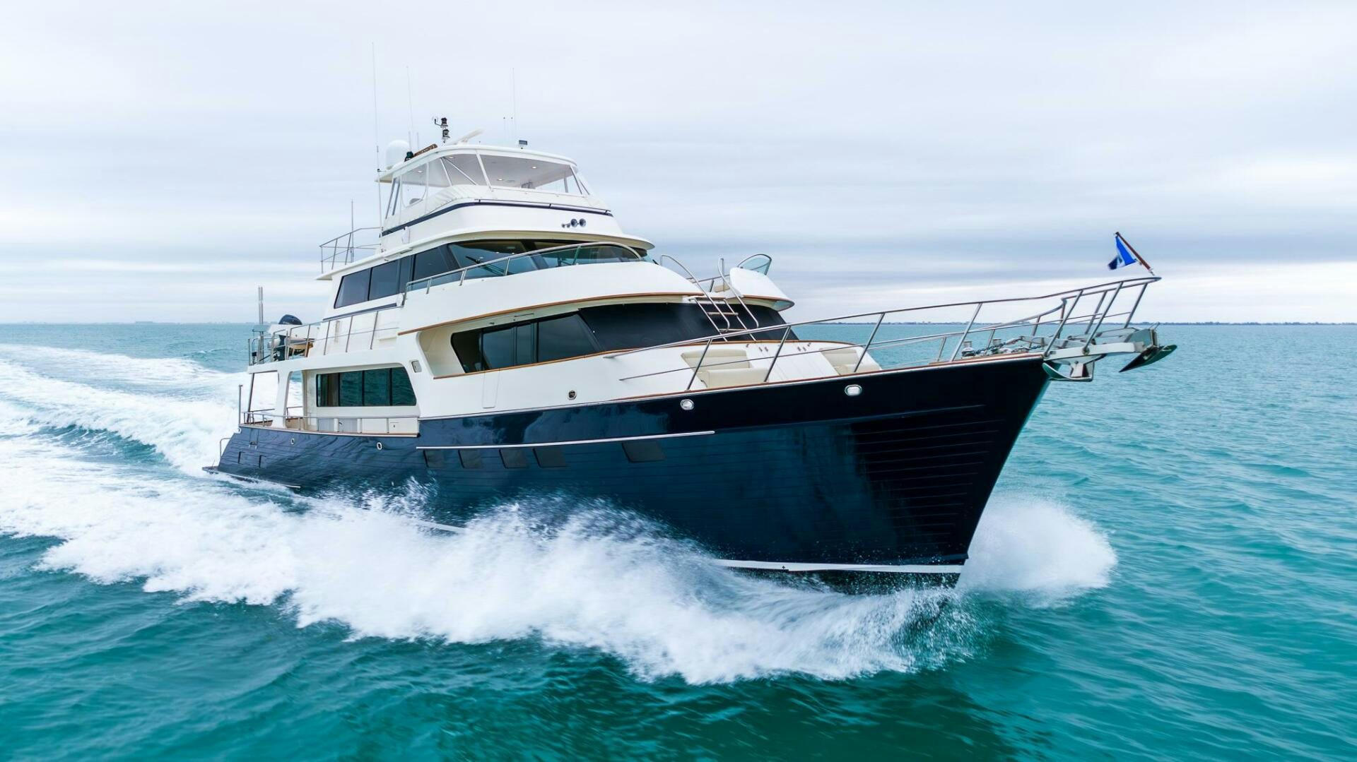 a boat on the water aboard INDIGO Yacht for Sale