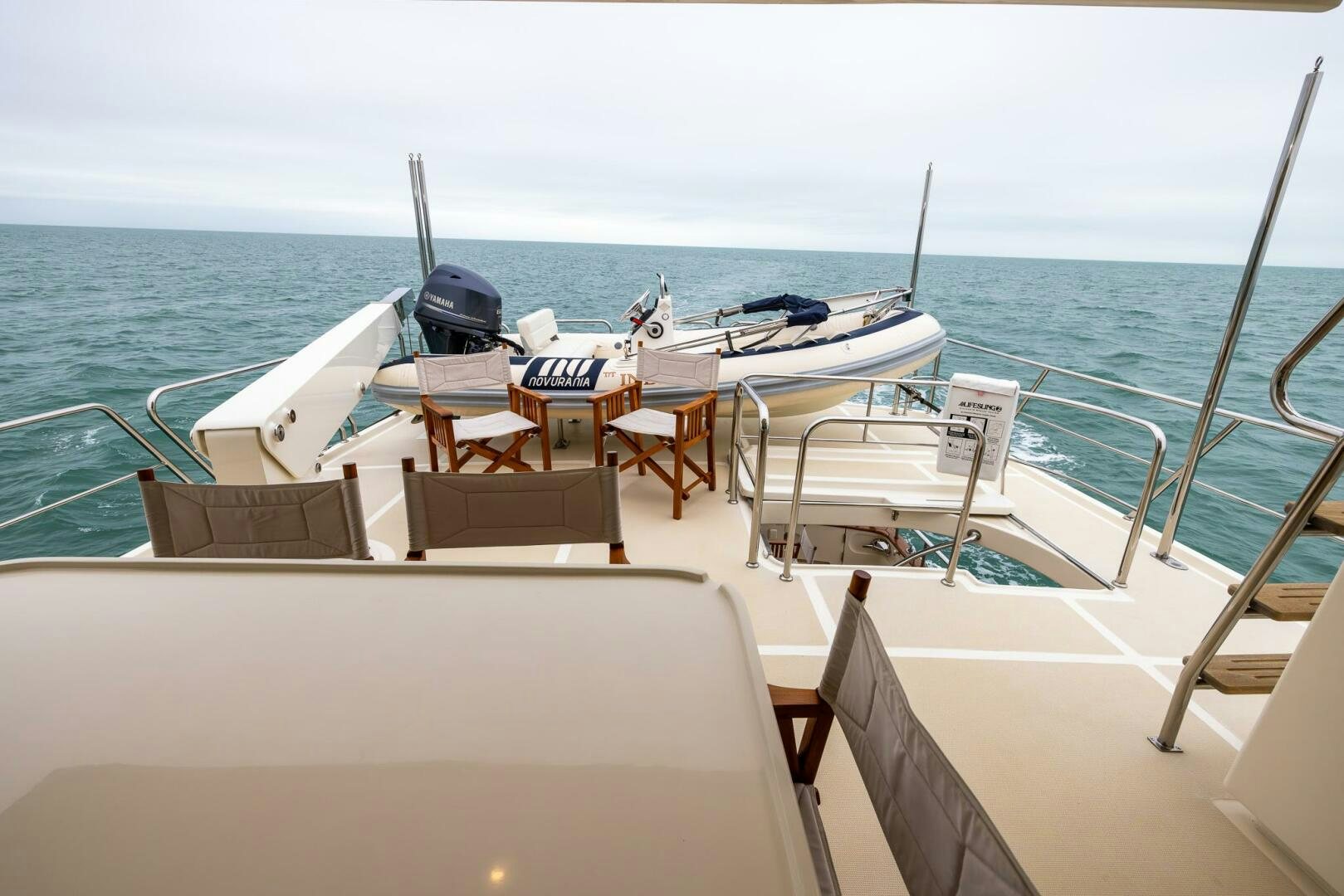 a boat on the water aboard INDIGO Yacht for Sale
