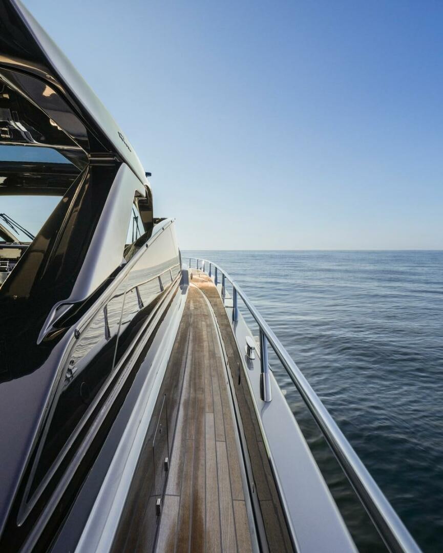 a boat on the water aboard BLUEPRINT Yacht for Sale