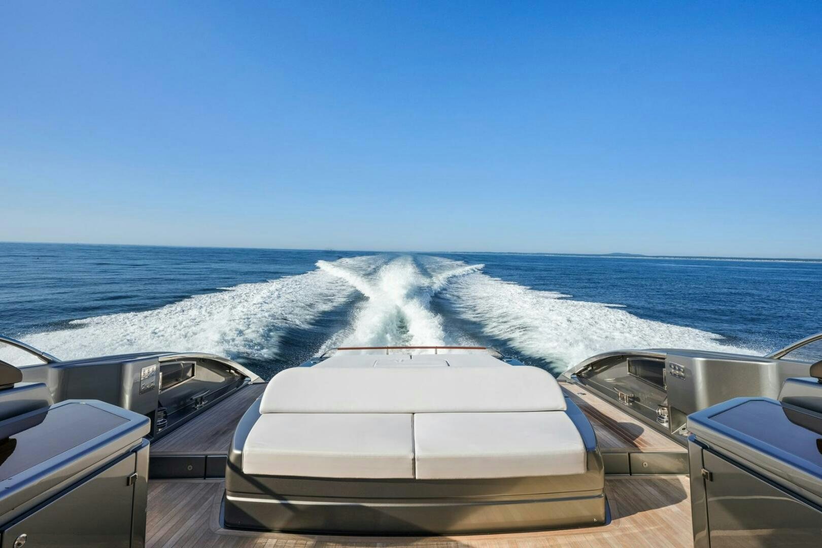 a boat on the water aboard BLUEPRINT Yacht for Sale