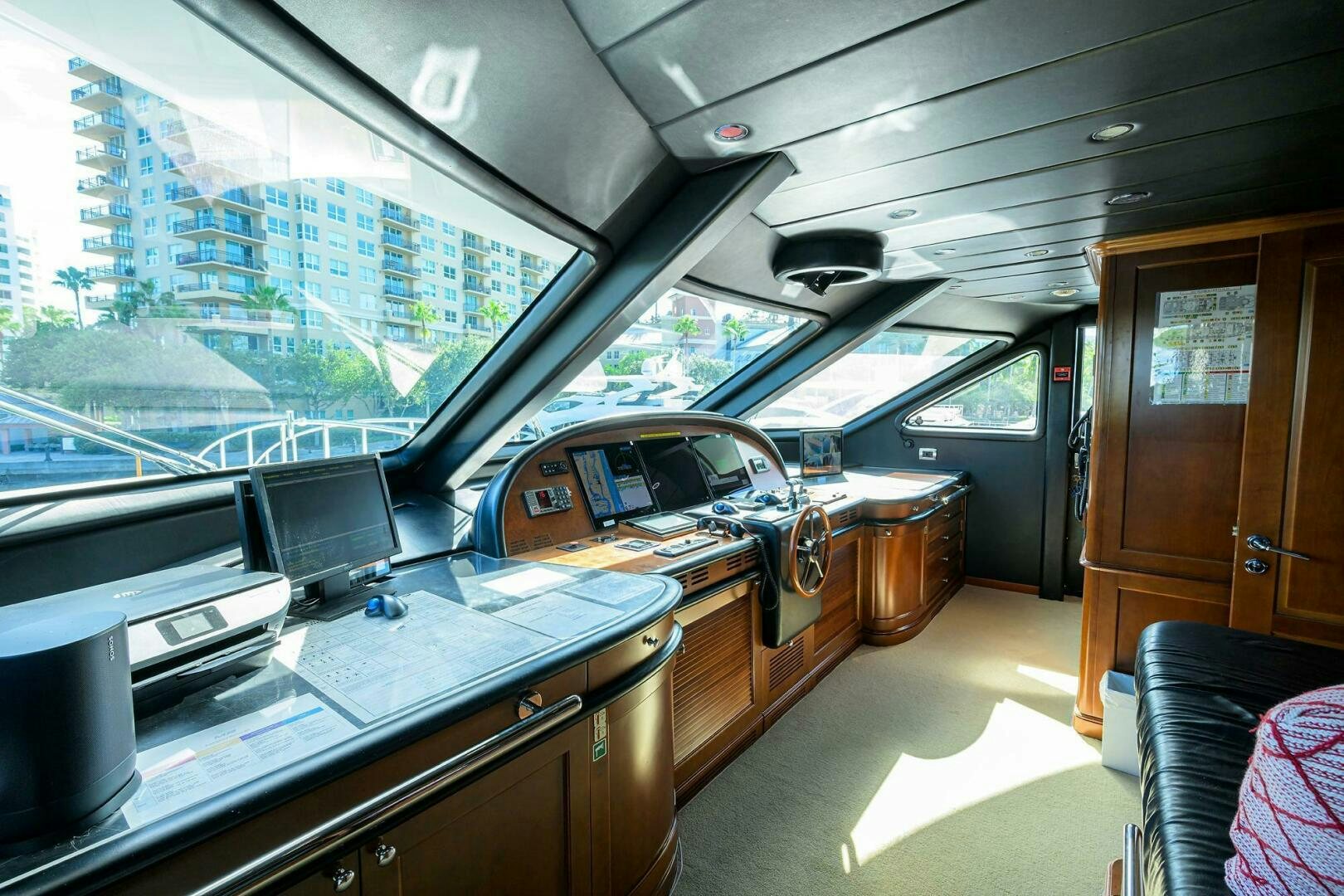 inside of a car aboard ARTHUR’S WAY Yacht for Sale