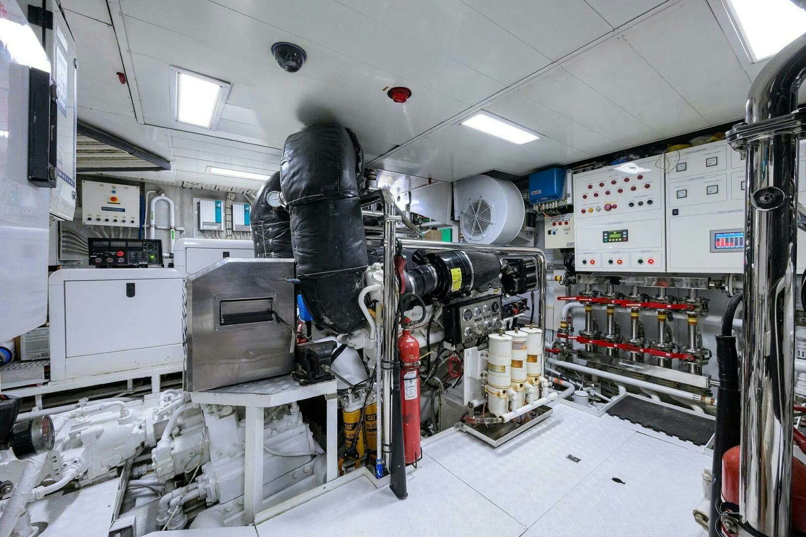 a room with machinery and equipment aboard ARTHUR’S WAY Yacht for Sale