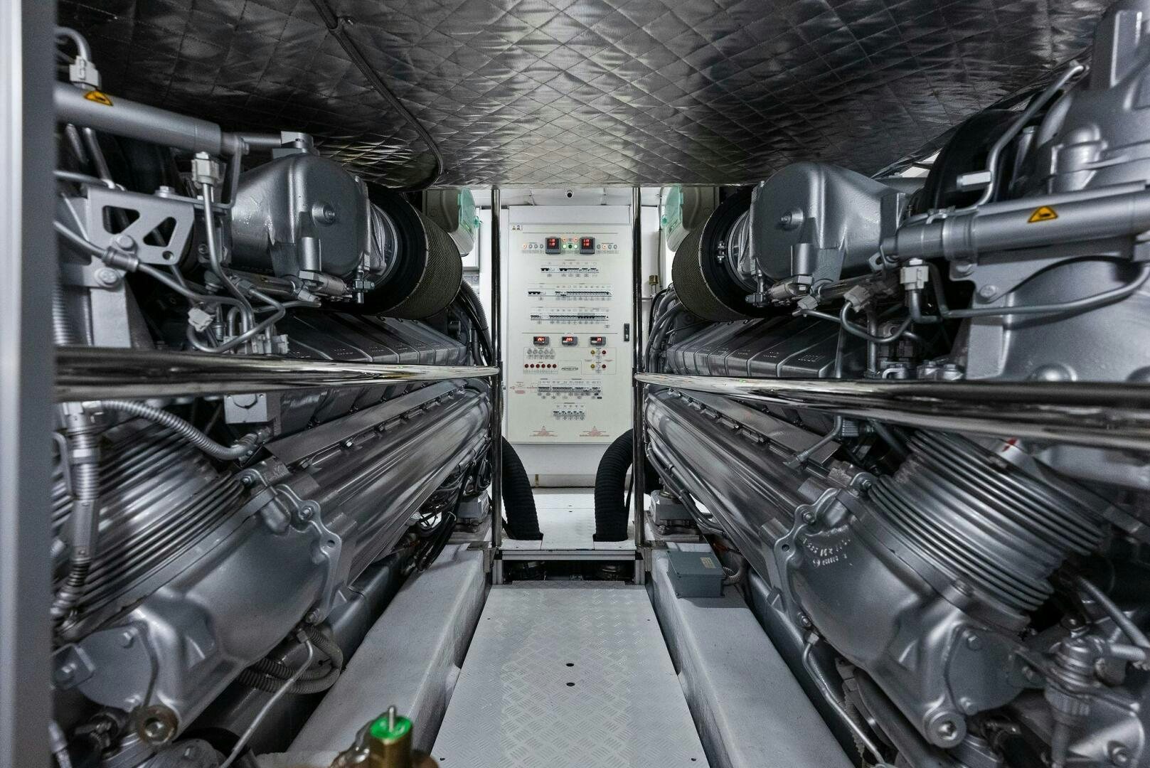 a close-up of a machine aboard PHOENIX RISING Yacht for Sale