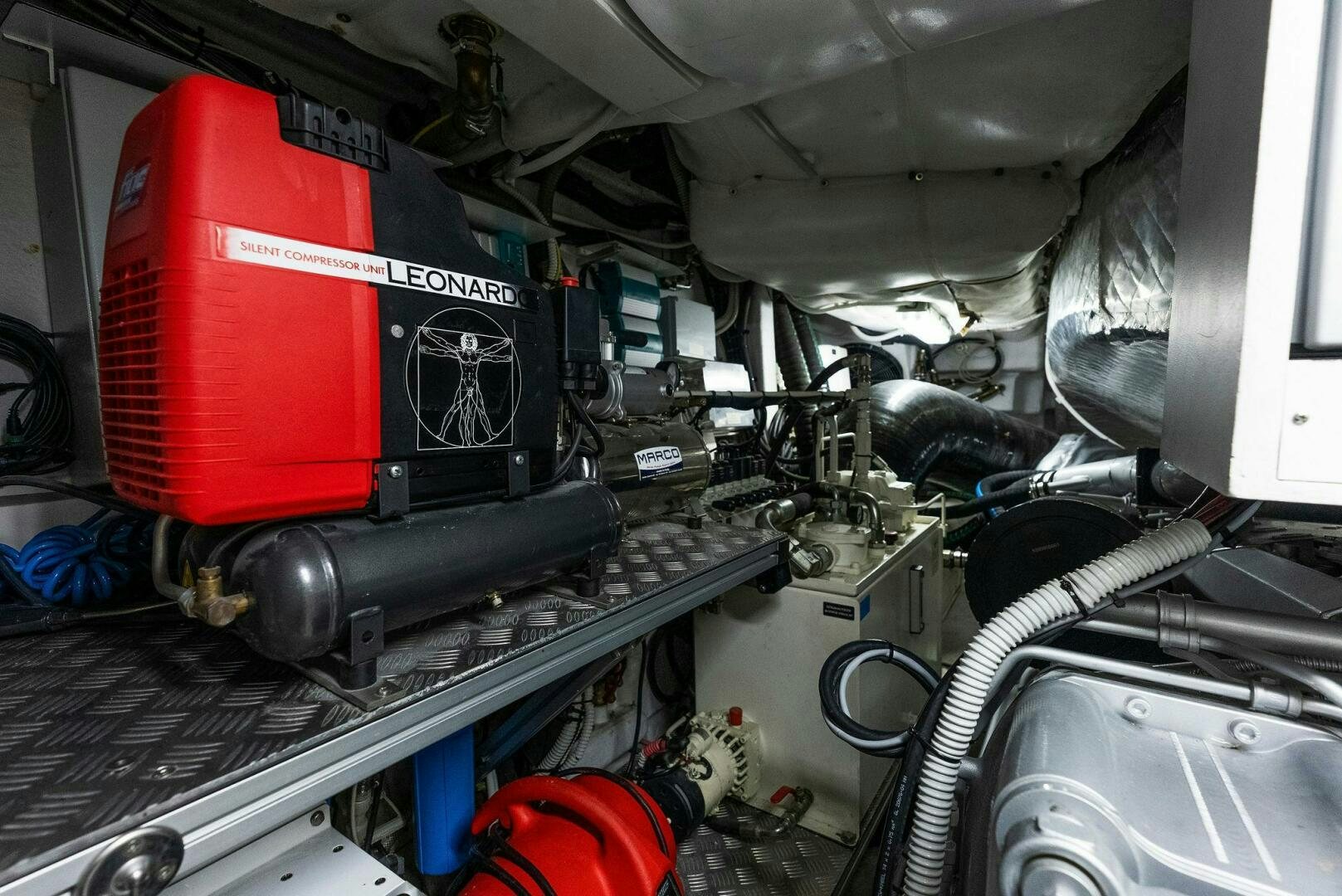 a close-up of a car aboard PHOENIX RISING Yacht for Sale
