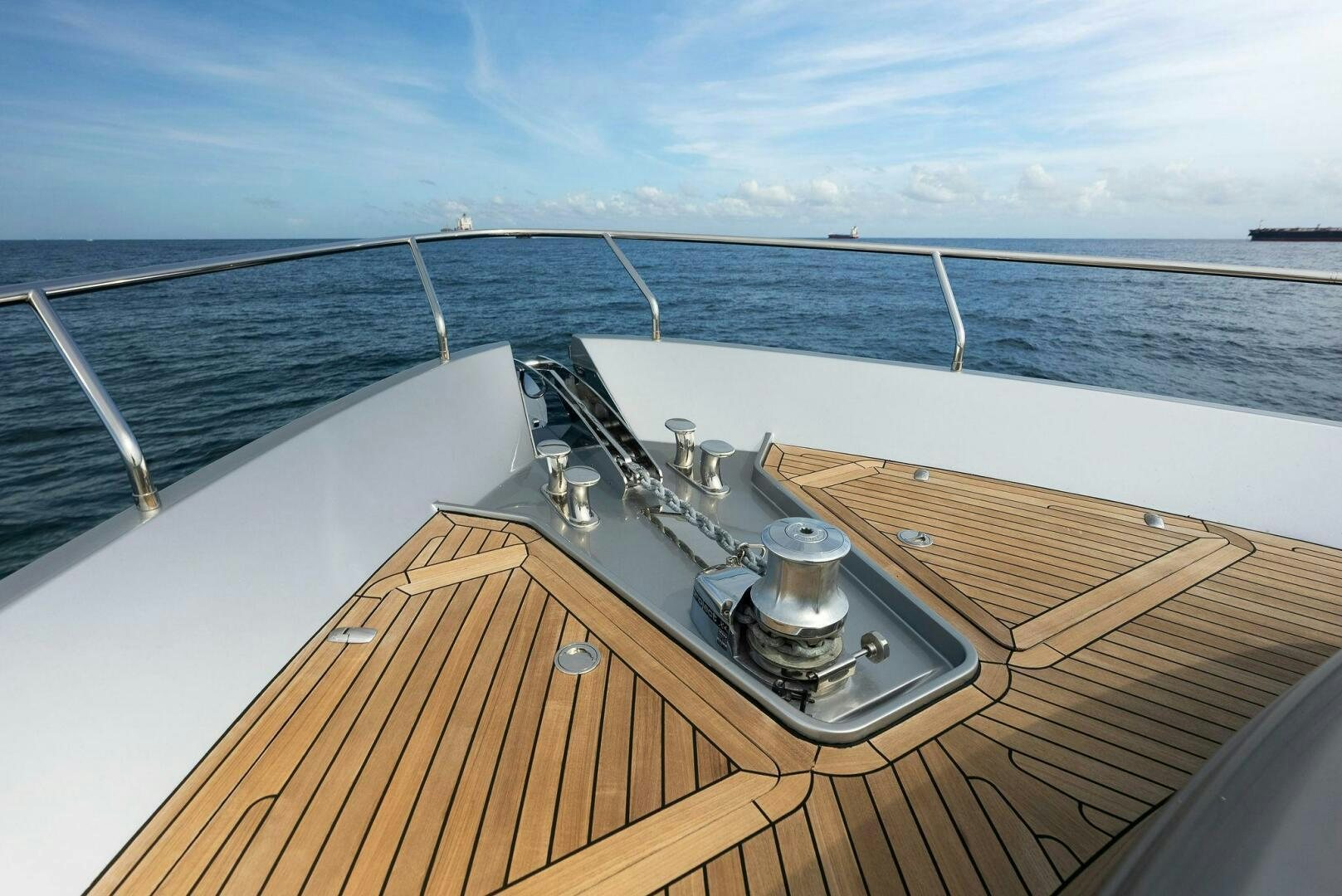 a metal object on a boat aboard PHOENIX RISING Yacht for Sale