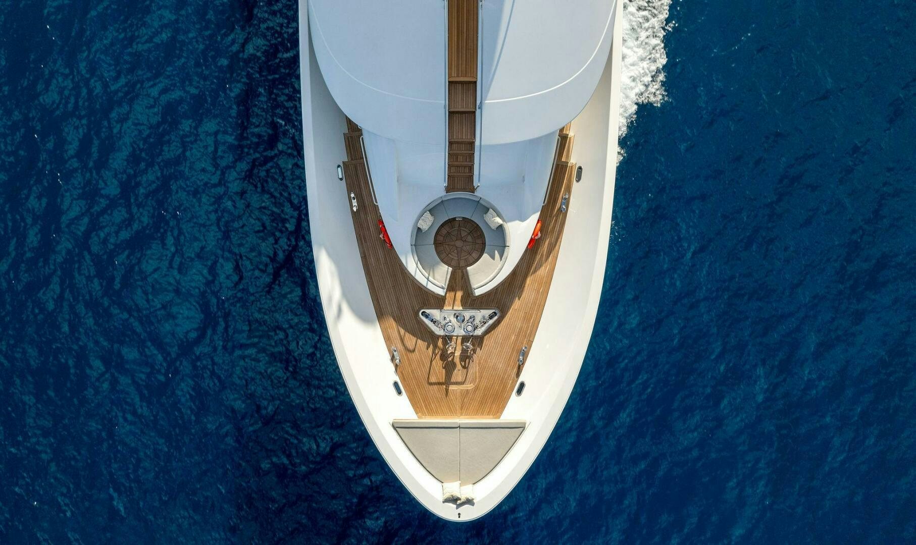 a white and brown guitar aboard ANTARES Yacht for Sale
