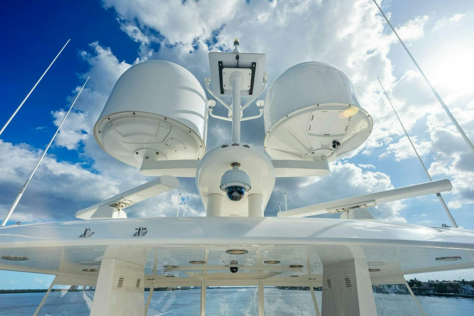 a space shuttle on a launch pad aboard ANTARES Yacht for Sale