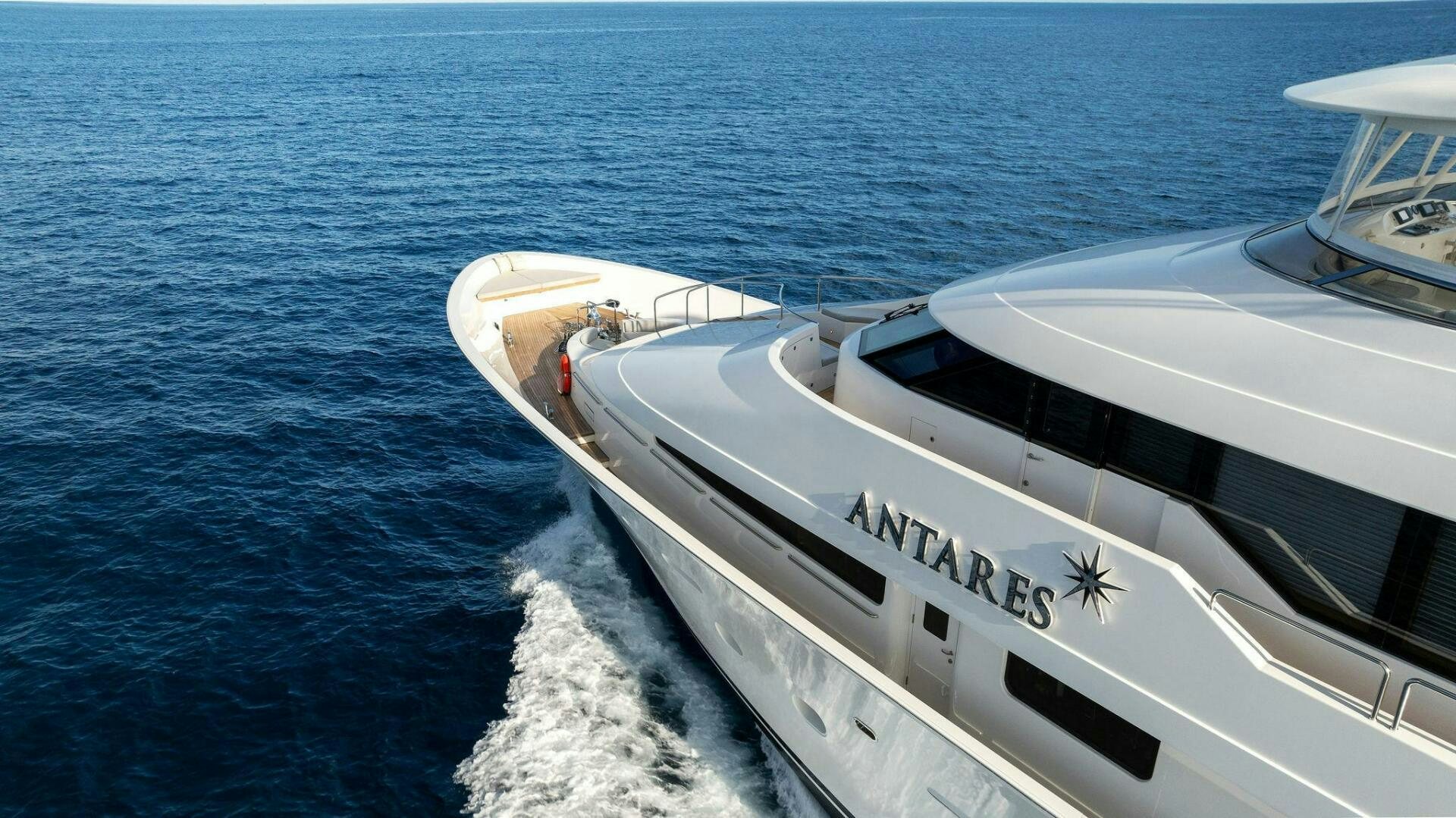 a boat on the water aboard ANTARES Yacht for Sale