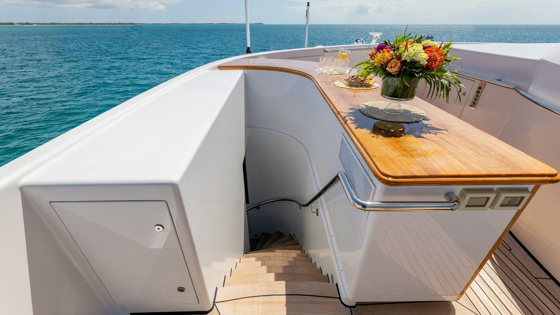 a boat on the water aboard AMANTI Yacht for Sale
