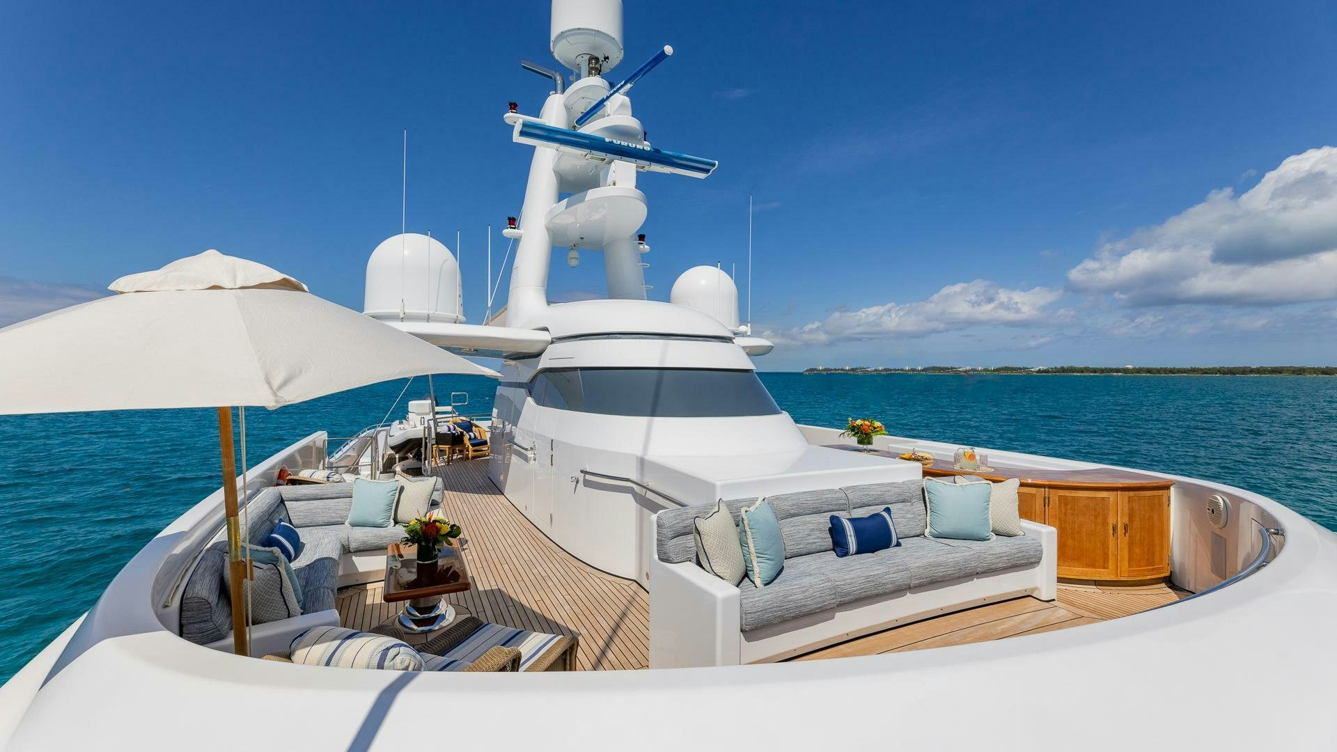 a boat on the water aboard AMANTI Yacht for Sale