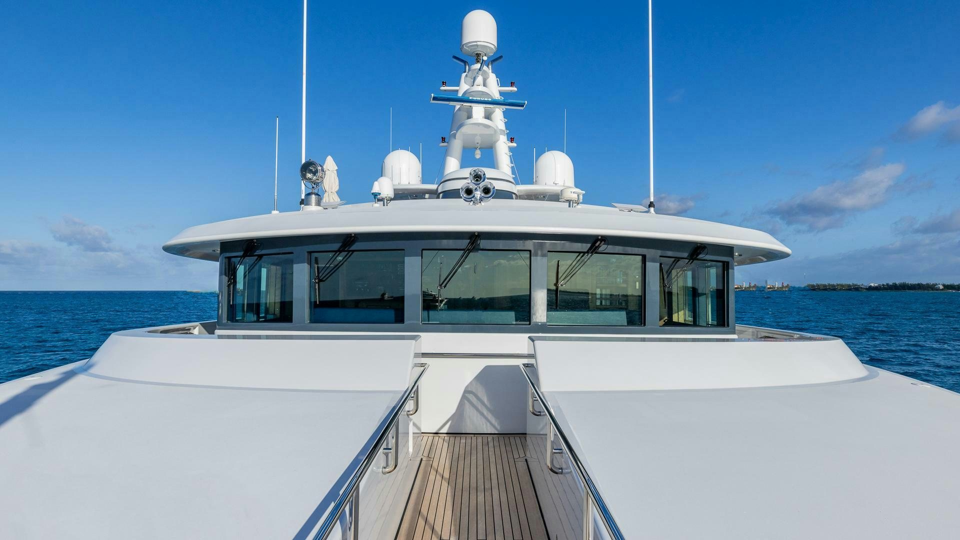 a boat on the water aboard AMANTI Yacht for Sale