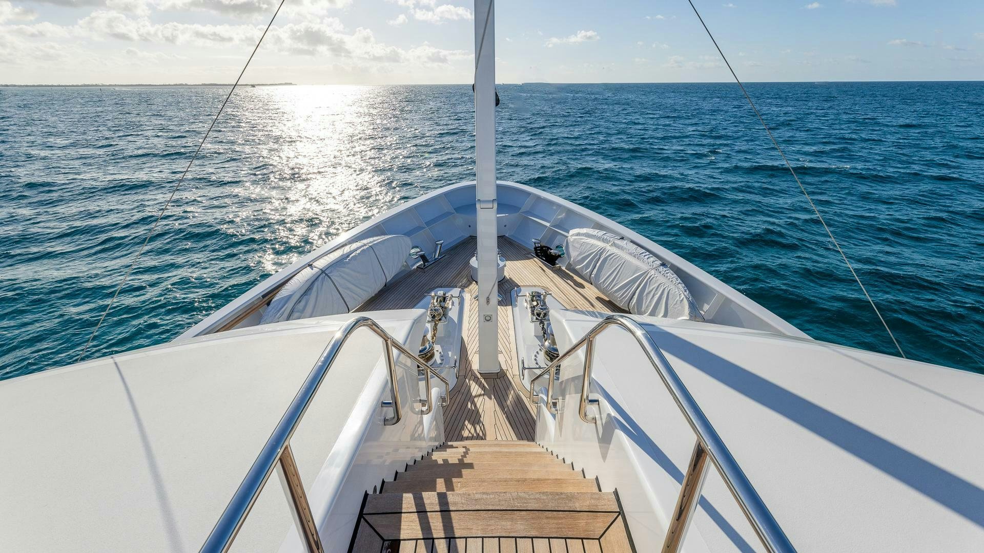 a boat on the water aboard AMANTI Yacht for Sale